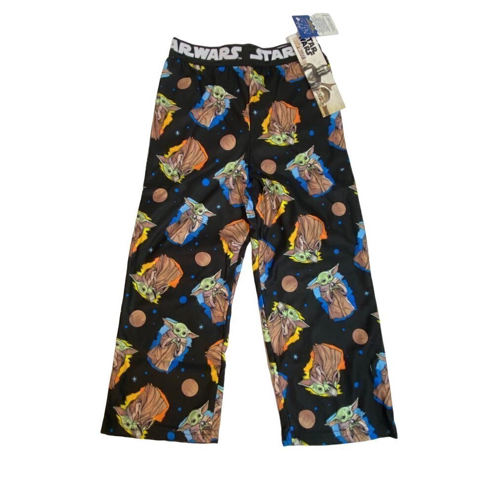 NWT Boys Star Wars The‎ Mandalorian The Child Baby Yoda Pajama Pants in Size 4-5